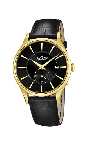 Candino Herren Analog Quarz Uhr mit Leder Armband C4559/4