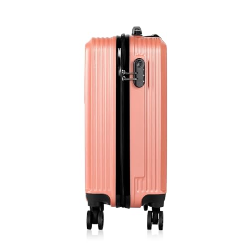 20 Inch Hardside Carry On Luggage, ABS Spinner Suitcase with 360° Wheels & Secure Lock, Lightweight Cabin Approved Luggage for Air Travel2