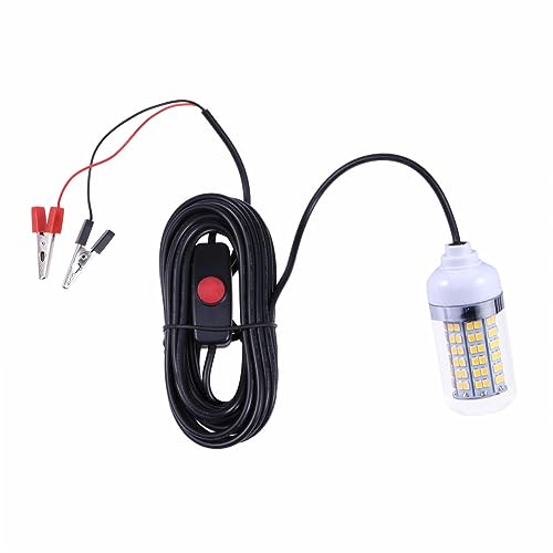 Abaodam 24V Fishing Underwater Light LEDs Deep Drop LED Fishing Lamp for Attracting Fish Prawns Squid for Boats Kayaks Docks
