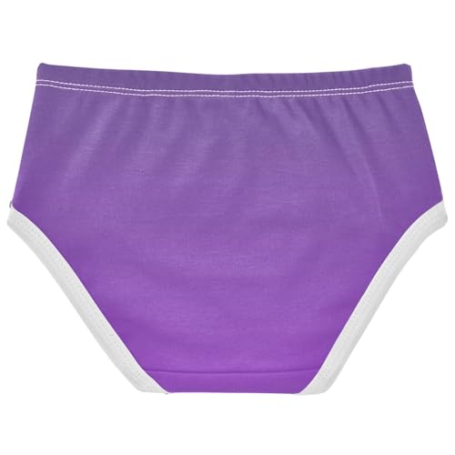 Joisal Cotton Girls Underwear Toddlers Violet Dark Orchid Gradient Panties for Girl Aesthetic Underpants Briefs 2t2