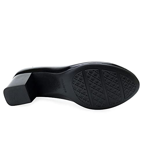 Sapato Scarpin Feminino Moleca Salto Bloco Médio Verniz Leve