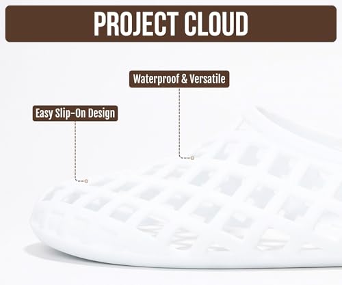 Image of Project Cloud Jelly Shoes Women - Lightweight & Water-Resistant Women's Flats Sandals - Non Slip Womens Shoes - Perfect Summer Jelly Flats for Women 2026 (Jellz)