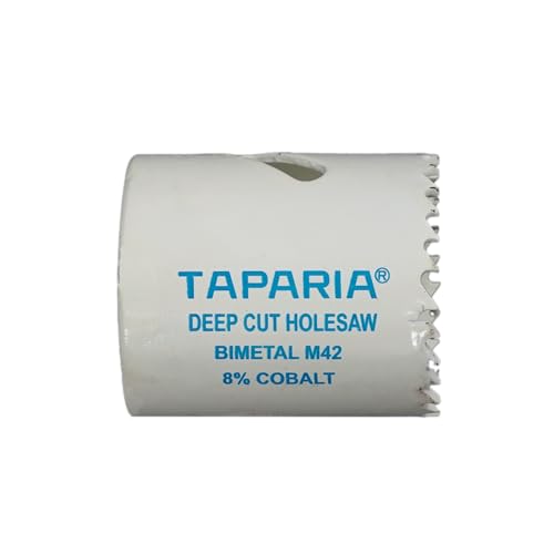 Image of Taparia Bi-Metal Hole Saw Cutter HSBM35 (35 mm Dia)-Variable Pitch Teeth, HSS 8% Cobalt-Precision Cutting Tool for Metal, Wood, Plastic-Professional Grade, DIY
