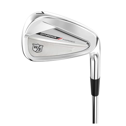 Wilson Dynapower Forged Men's Steel Golf Irons - Right Hand, Stiff, 5-PW, GW, Silver