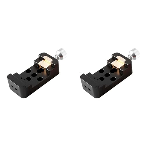 Hlsicnalm(ヘルシンキ) 2X 小型デュアルパーパスアリ溝ガイドミラーガイドレールスライダー天体望遠鏡アクセサリーブラック