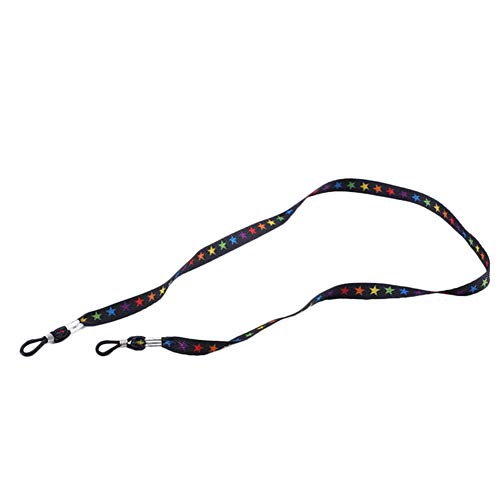 Preisvergleich Produktbild Vikenner Brillenbänder stylische Brillenband sport Accessoire für Sonnenbrille und Lesebrille Neu Brillenkordel Polyester Brillen Kette Brillenschnur Schwarz Gläser Kette