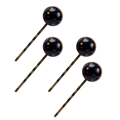 Épingles à cheveux motif galaxie, le lot de 4 idéal à offrir en cadeau