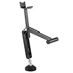 QWORK-Foldable-Motorcycle-Wheel-Lift-Stand--22-38-cm-Adjustable-Height-Universal-Sport-Bike-Rear-Front-Lift-Stand-with-Retractable-Compression-Rod-High-Quality-Aluminum-Iron-Black-Spray-Finish