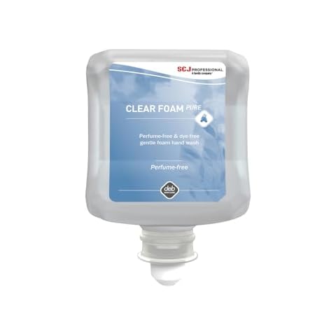 DEB CLR1L Clear Foam Hand Sanitiser 1L Cover