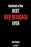  Notebook for Web Designers / Web Designer: awesome handy Note Book [120 blank lined ruled pages]