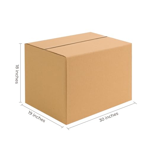 Image of Robustt 5 Ply 30 inchX19 inchX18 inch Cardboard Boxes for Packaging (Pack of 3) | Brown Corrugated Box for Packing | Shipping | Home Shifting | Parcel | Courier Packing box | Large Carton Box