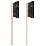 2 Stück Langhand-Handfeger aus Naturhaar, Handbesen Set, Made in Germany