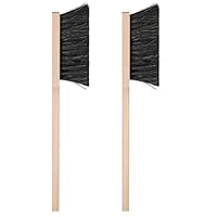 2 Stück Langhand-Handfeger aus Naturhaar, Handbesen Set, Made in Germany