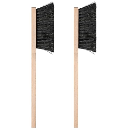 2 Stück Langhand-Handfeger aus Naturhaar Handbesen Set Made in Germany