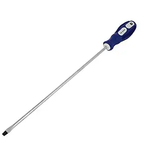 ELECTROPRIME 12-inch Long Shaft 6.5mm Tip Magnetic Flat Head Screwdriver Handy Tool