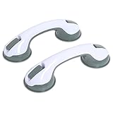 Haltegriff Dusche Ohne Bohren, Haltegriffe für senioren saugnapf - Kein Bohren, Haltegriff Dusche, Duschgriff mit saugnapf für Kinder und ältere Menschen, 2 Stücke