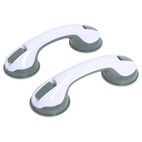 Haltegriff Dusche Ohne Bohren, Haltegriffe für senioren saugnapf - Kein Bohren, Haltegriff Dusche, Duschgriff mit saugnapf für Kinder und ältere Menschen, 2 Stücke Cover