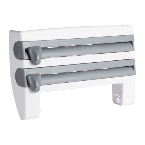 ZHUMCCY Dispensador De Film Transparente | Film Dispensador con Cortador | Organizador Reutilizable para Embalar Alimentos Enrollados Carnes Pared Restaurante Despensa