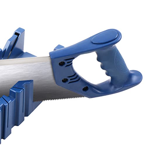 45°-Gehrungslade mit Säge Im Lieferumfang Enthalten, Robuste, Stabile Rückensäge aus Verstärktem Stahl für Präzises Schneiden