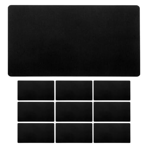 Cartes de visite vierges en aluminium mat noir OSALADI 86x54mm pour gravure laser lot de 200