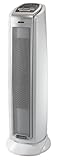 Lasko Oscillating Ceramic Tower Space Heater for Home with Overheat Protection, Timer, 22.5 Inches, Silver, 1500W, 5775