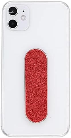 MOMOSTiCK - The Original! Smartphone Finger Holder - Mobile Phone Holder Stand Grip - Pearl Series - Red PU