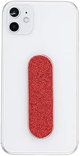 MOMOSTiCK - The Original! Smartphone Finger Holder - Mobile Phone Holder Stand Grip - Pearl Series - Red PU
