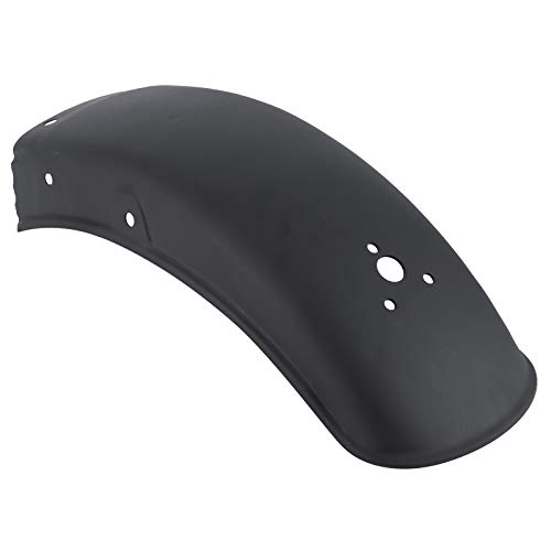 Tomotato Motorrad Kotflügel, Vorne Heckfender Universal Motorrad Frontfender Schmutzfänger Zubehör Retro Mattschwarz Kotflügelabdeckung Edelstahl Kotflügel für Die Meisten Motorräder