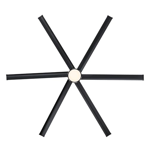 Westinghouse Lighting Adjustable Ceiling Fan with Light, 96-Inch Industrial Indoor/Outdoor Widespan Fan in Matte Black, DC Motor, Dimmable LED with Opal Frosted Glass, Remote Control thumbnail 2