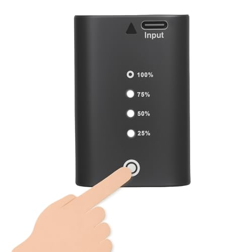 Image of DIFESURO LP-E6P Camera Battery, 2600mAh 6A R5 Mark II Battery with Type-C Charging Port, LP-E6P LP-E6NH LP-E6N Replacement Option Compatible with Canon R5/R5C/R6/R7/R/90D/80D/ 70D/60D/7D/6D