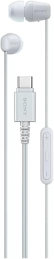 Sony IER‑EX15C USB‑C Wired Earbuds with Mic – Lightweight In‑Ear Headphones for Android, iPhone, Laptop &amp; PC – Tangle‑Free...