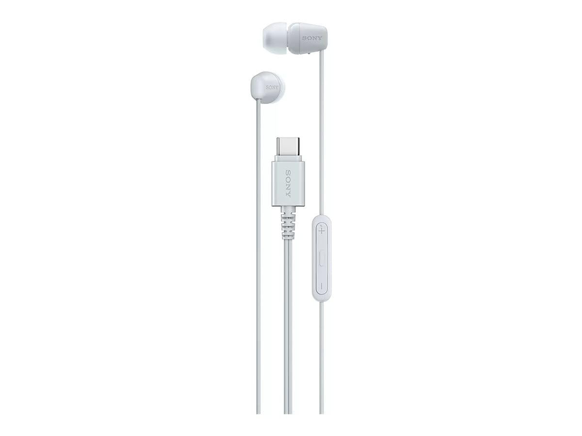 Sony IER‑EX15C USB‑C Wired Earbuds with Mic – Lightweight In‑Ear Headphones for Android, iPhone, Laptop & PC – Tangle‑Free...