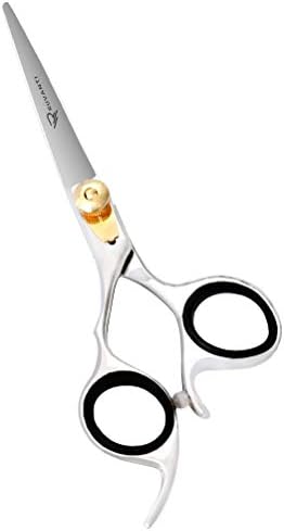 Ruvanti Professional Razor Blades Left Handed Hair Scissors - Barber Scissors for Left Hand - 6.5" Japanese Super Cobalt Stainless Steel Left Handed Shears - Handmade Lefty Hair Shears