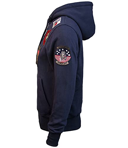 Top Gun® Men’s Zip Up Hoodie with Patches2