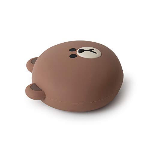 Line Friends Brown Character Cute Small Silicone Coin Purse Card Wallet Pouch, Brown #TOP3