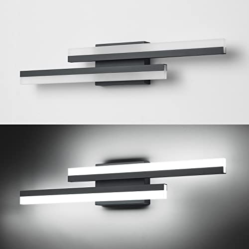 Image of PRESDE 24 Inch LED Vanity Light Bar, Modern Black Bathroom Light Fixtures Over Mirror Dimmable