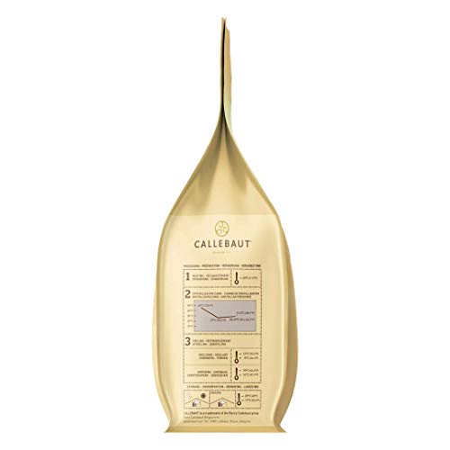 CALLEBAUT Weiße Schokolade, Kuvertüre,  Callets, 28% Kakao, 1kg - 3