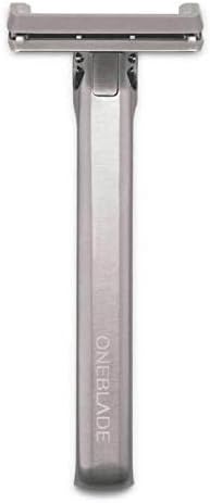 OneBlade Genesis Stainless Steel Single Edge Razor - No Blades Included