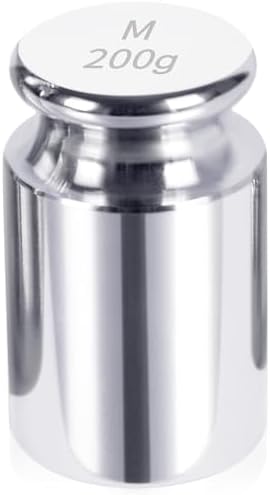 QP Calibration Weights, 200 Gram OIML Class M1 High Precision Scale Weights, Stainless Steel Gram Weights, Chrome Finish, Scale Calibration Weights for Digital Scale, Kitchen Scale, Pocket Scale