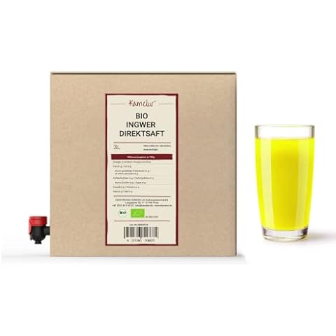 Kamelur 3 Liter BIO Ingwersaft pur, 100% Ingwer Direktsaft BIO aus Ingwerwurzel Cover