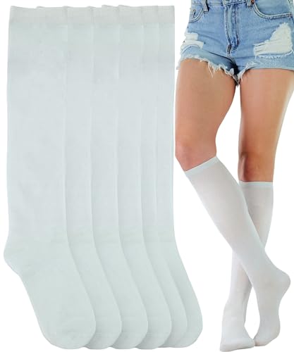 Image of ToBeInStyle Women's Pack of 6 or 12 Knee High Socks