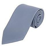 JNJSTELLA Men's Classic Solid Color Tie Dusty Blue