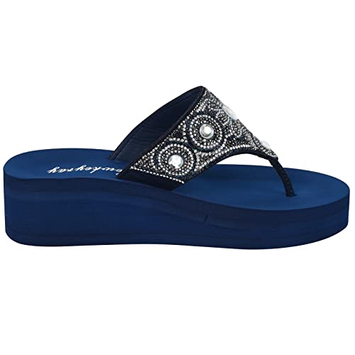 Image of Lowkeyray Womens Flip Flops Beach Comfort Thong Style Sandals for Women in Summer