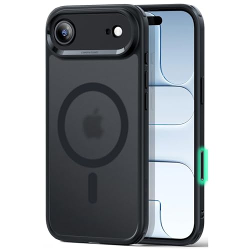 Image of ESR for iPhone Air Case, Camera Control Cover, Compatible with MagSafe Accessories, TPU for iPhone 17 Air Case, Military-Grade Protection, Shock-Absorbing Corners, Hybrid Series, Frosted Black