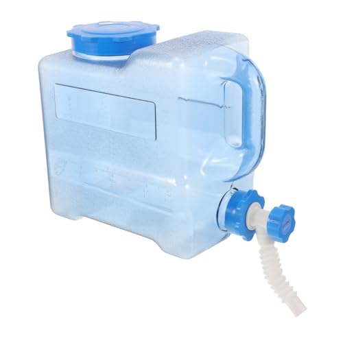 ifundom Bidón de Camping Portátil con Asa Depósito Reutilizable para Agua Potable y Almacenamiento Coche Resistente y Antileak para Exteriores Interiores