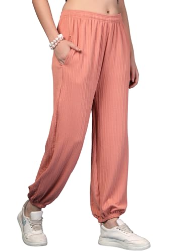 Image of UZARUS Women's Ultra-Soft Baggy Fit /Relaxed Fit Joggers with Side Pockets & Gripped Hem