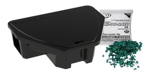 Kit 5 Porta Isca com Raticida Control Up Controle Pragas
