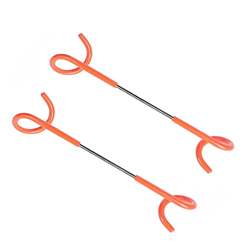 Lot De 2 Crochets De Camping Alnicov – Acier Chromé, 26,5 Cm, Charge Max 10 Kg, Antidérapant, Pour Lanternes, Sacs, Vêtements