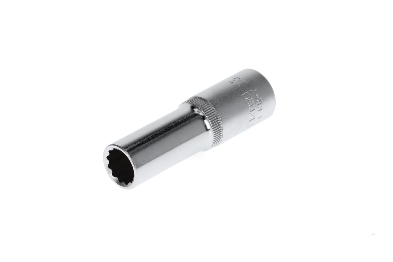 GEDORE red Long socket, 1/2" 12.5 mm drive, bi-hex 13 mm AF, Tool, R61101314, Steel