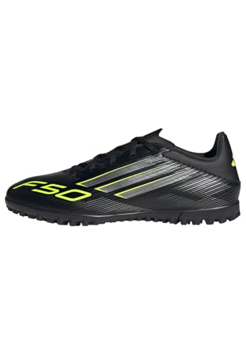 Find the Adidas Best Soccer Shoes for Your Game 15 Adidas Unisex-Adult F50 Club Turf, Black/Iron Metallic/Lucid Lemon, 11.5